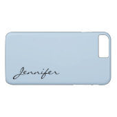 Blauwe blauwe kleur achtergrond Case-Mate iPhone case (Achterkant (Horizontaal))