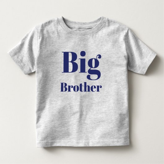 Blauwe blauwe letters van Big Brother Kinder Shirts (Voorkant)