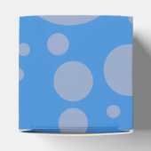Blauwe & Blauwe Stippen Favor Box Bedankdoosjes (Bovenkant)