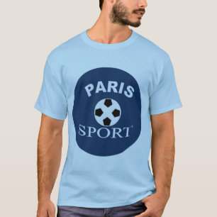 Blauwe Blauwe T-shirt PARIS SPORT