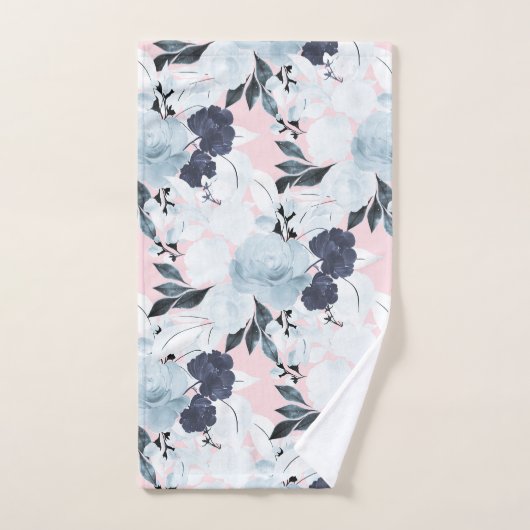 Blauwe blauwe Waterverf Bad Handdoek (Handdoek)