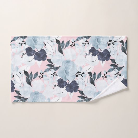 Blauwe blauwe Waterverf Bad Handdoek (Handdoek)