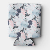 Blauwe blauwe Waterverf Blikjeskoeler (Voorkant)