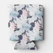 Blauwe blauwe Waterverf Blikjeskoeler (Achterkant)