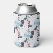 Blauwe blauwe Waterverf Blikjeskoeler (Blikje Achterkant)