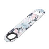 Blauwe blauwe Waterverf Speed Flessenopener (Voorkant Gekanteld)