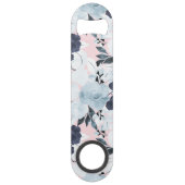 Blauwe blauwe Waterverf Speed Flessenopener (Voorkant)