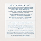 Blauwe Blauwgroen Agate Geode Stone Roos Gold Lash Visitekaartje (Binnenkant ongevouwen)