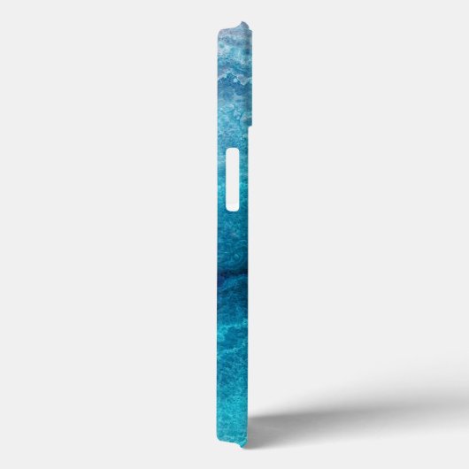 Blauwe Blauwgroen geagattextuur Case-Mate iPhone Case (Achterkant / Rechts)