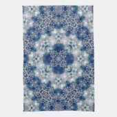 Blauwe Blauwgroen keukenhanddoek voor Bohemian Cot (Verticaal)