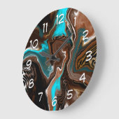 Blauwe Blauwgroen marmer-schildpad Grote Klok (Hoek)