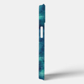 Blauwe Blauwgroen Waterverf Abstractie Case-Mate iPhone Case (Achterkant / Rechts)