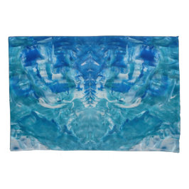 Blauwe Blauwgroen witte hoofdset Kussensloop