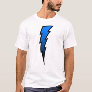 Blauwe bliksembolt t-shirt
