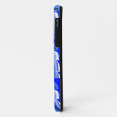 Blauwe bliksemschicht Case-Mate iPhone case (Achterkant/links)