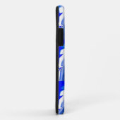 Blauwe bliksemschicht Case-Mate iPhone case (Achterkant/rechts)