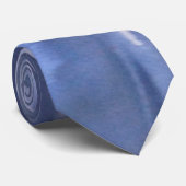 Blauwe bliksemschicht stropdas (Opgerold)