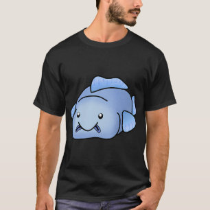 Blauwe blobvis t-shirt
