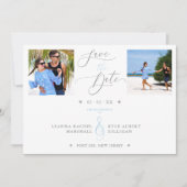 Blauwe bloei 2 Foto's Verfijnd huwelijk (Voorkant)