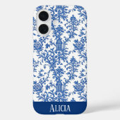 Blauwe Bloeiende Toile Case-Mate iPhone Case (Achterkant)