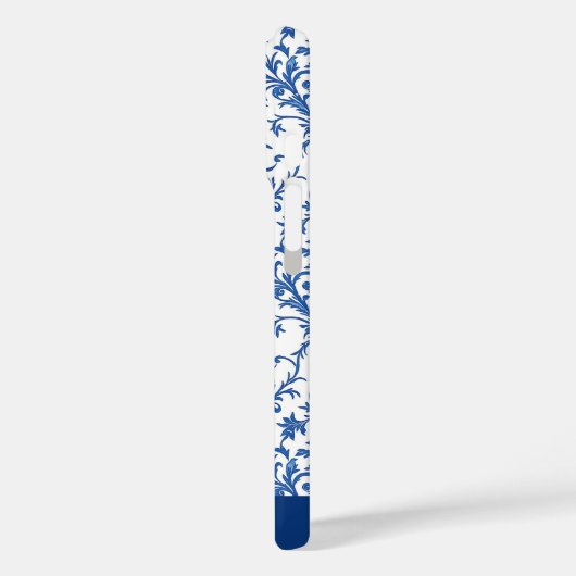 Blauwe Bloeiende Toile Case-Mate iPhone Case (Achterkant / Links)