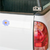 Blauwe Bloem - Aangepaste Cosmos Madeliefjes Sjabl Bumpersticker (Op Truck)