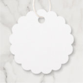 Blauwe Bloem Bedankjes Labels (Achterkant)