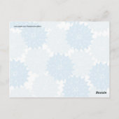 blauwe bloem bloesems Floral Pattern Print Briefkaart (Achterkant)