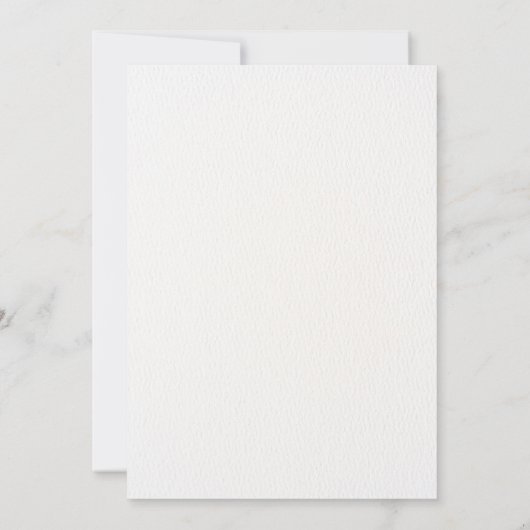 Blauwe bloem boeket bruiloft kaart (Achterkant)