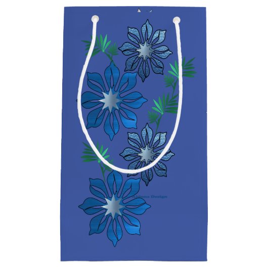Blauwe Bloem Cadeautas (Voorkant)