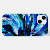 Blauwe bloem Case-Mate iPhone case (Achterkant (horizontaal))