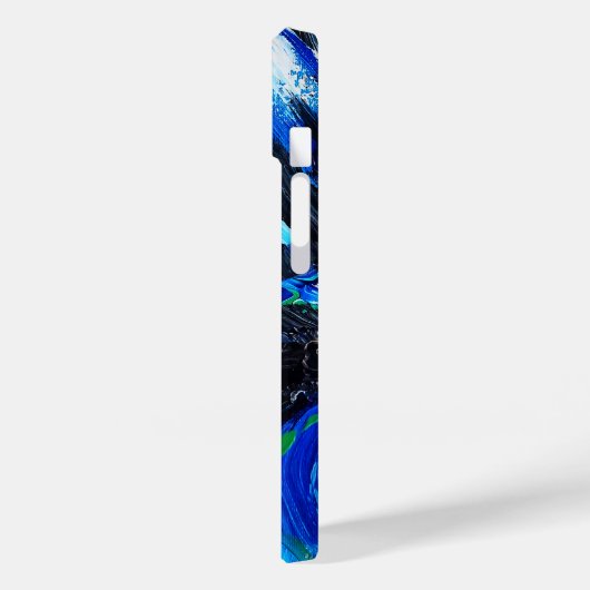 Blauwe bloem Case-Mate iPhone case (Achterkant / Links)