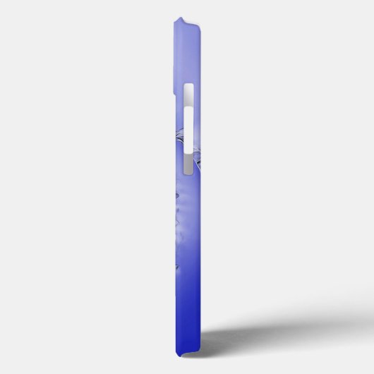 Blauwe bloem Case-Mate iPhone case (Achterkant / Links)