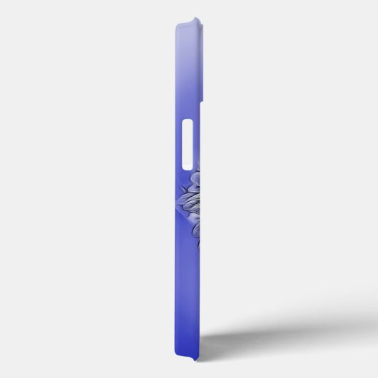 Blauwe bloem Case-Mate iPhone case (Achterkant / Rechts)