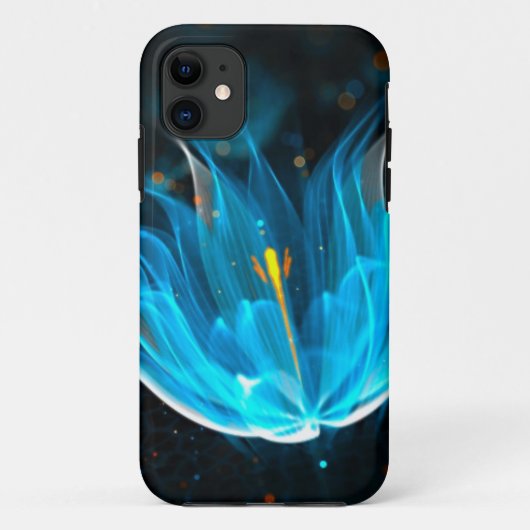 blauwe bloem Case-Mate iPhone case (Achterkant)