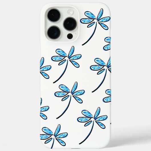 blauwe bloem Case-Mate iPhone case (Achterkant)
