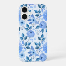 Blauwe Bloem Chinoiserie Hoesje