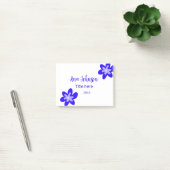 Blauwe bloem doodle naam titel jaar 20XX beroep Post-it® Notes (Kantoor)