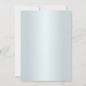 Blauwe bloem en vlinder bruidsmeisje kaart (Achterkant)