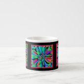 Blauwe Bloem Espresso Kop (Voorkant)