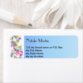 Blauwe bloem etiket (Insitu)