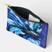 Blauwe bloem etui (Open)