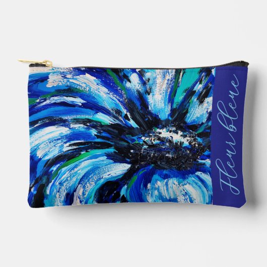 Blauwe bloem etui (Voorkant)
