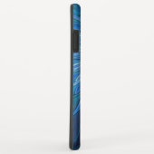 Blauwe Bloem Fantasie Patroon, Abstracte Fractale Case-Mate iPhone Case (Achterkant/rechts)
