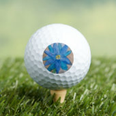 Blauwe Bloem Golfballen (Insitu Shirt)