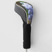 Blauwe bloem golfheadcover (Schuin)
