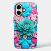 Blauwe Bloem Harmonie Case-Mate iPhone Case (Achterkant)