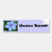 Blauwe bloem, Hawaii Bond Bumpersticker (Voorkant)