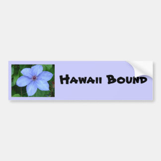 Blauwe bloem, Hawaii Bond Bumpersticker