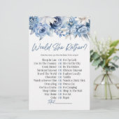 Blauwe bloem, heeft ze liever? Vrijgezellenfeest s Briefpapier (Staand voorkant)